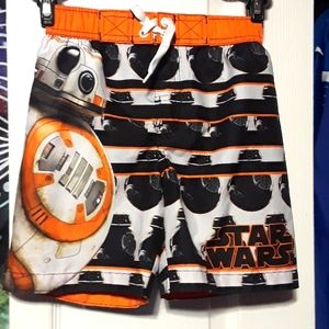 Star Wars child's swim trunks size 4